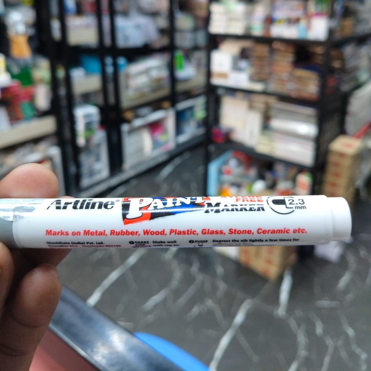 Artline 2.3mm Paint Marker White 1pes image 4