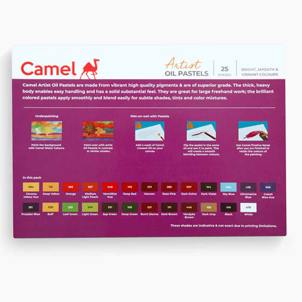 Camel Artist Oil Pastels 25 Shades image 2