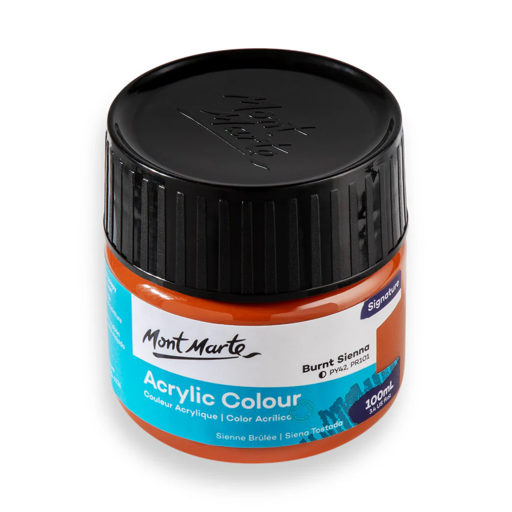 Mont Marte Acrylic Colour Paint 100ml Burnt Sienna image 2