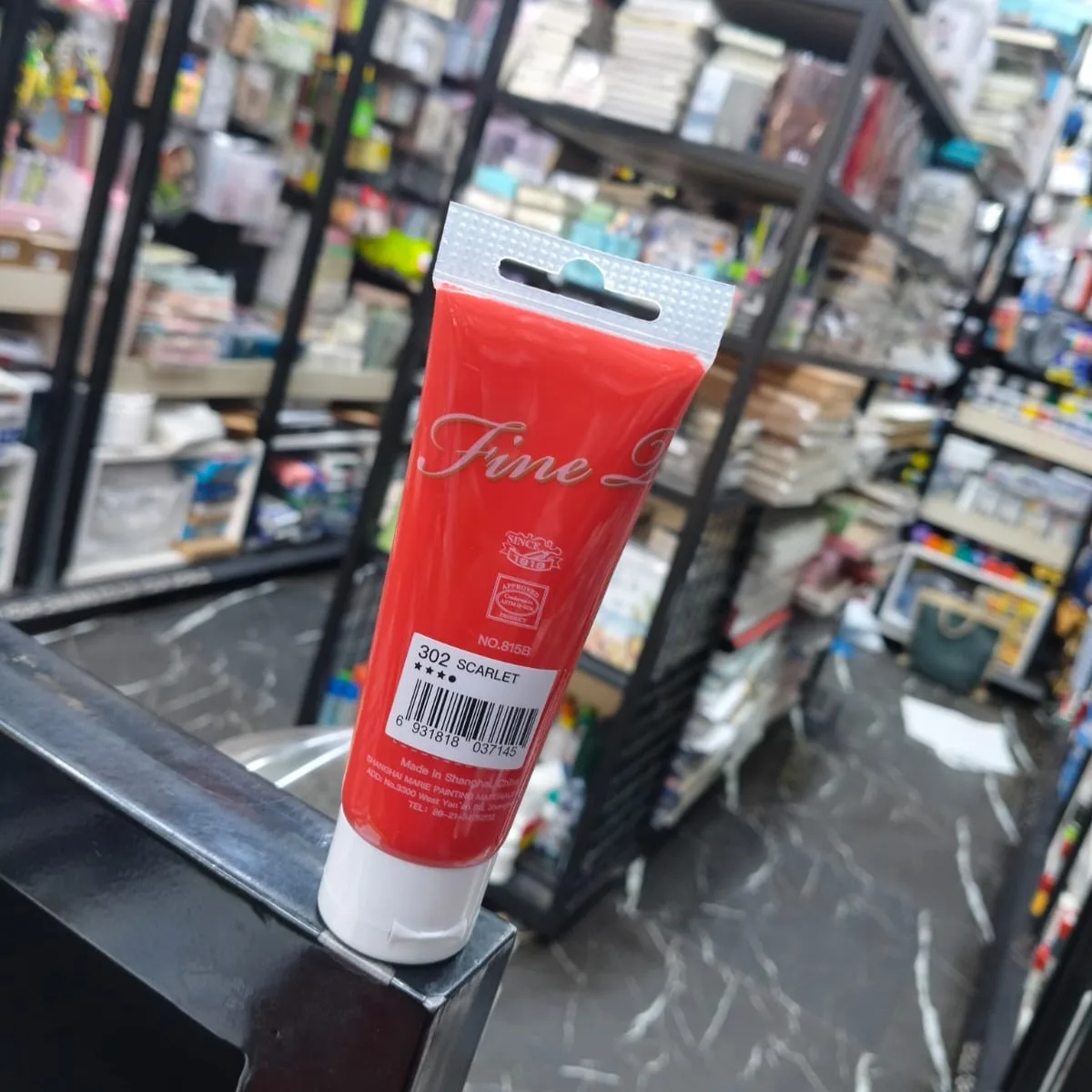 Maries Acrylic Colour Paint 75ml- Scarlet image 2