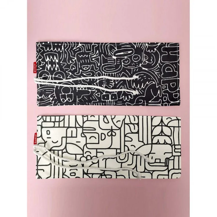 36pcs Cotton Printing Pencil Roll image 4