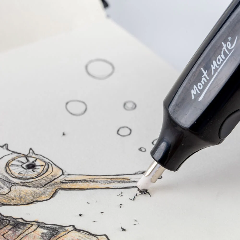 Mont Marte Electric Eraser with 30pce Erasers image 3