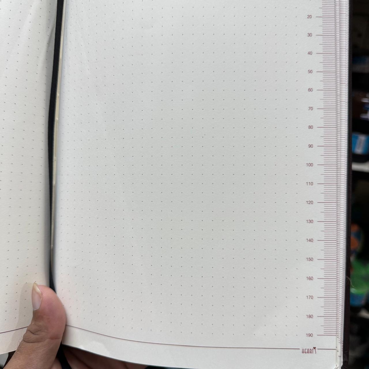 Hearts Dot Journal Notebook 7x10 inch image 5