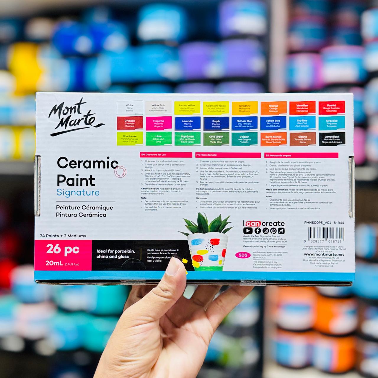 Mont Marte Ceramic Paint 26 x 20ml image 3