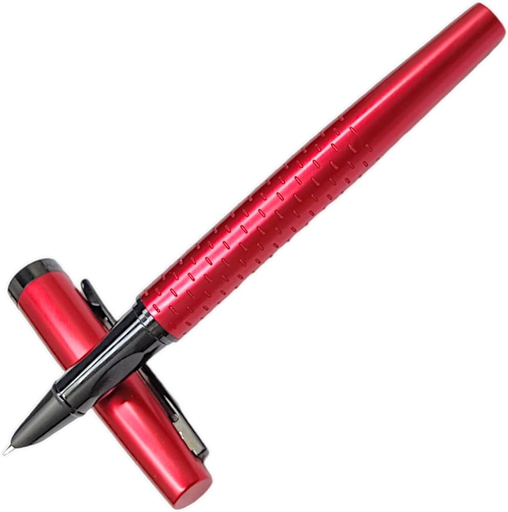 Ledos Dikawen 8076 Imperial Red Metal Body Fountain Pen image 2