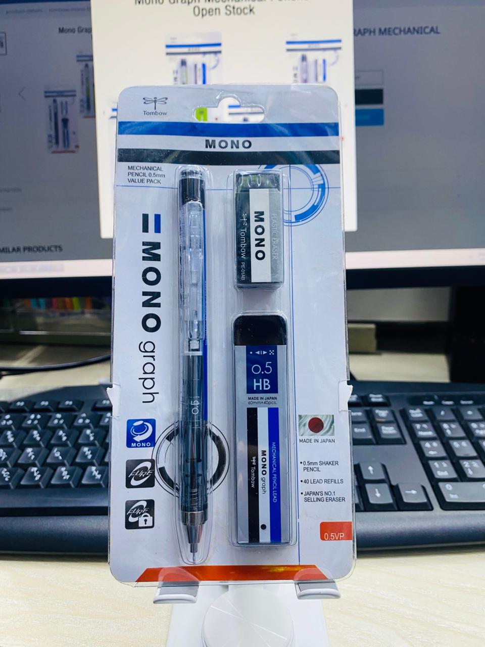 TOMBOW MONO 0.5 GRAPH MECHANICAL PENCIL VALUE PACK image 3
