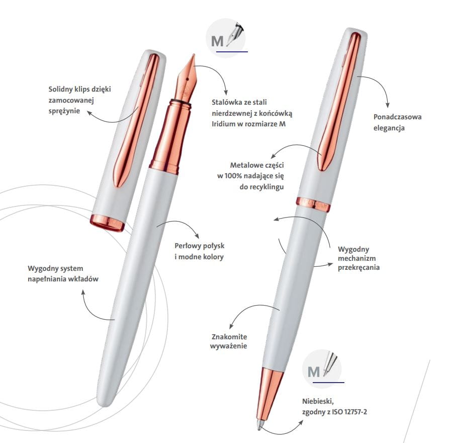 Pelikan Jazz Noble Elegance Set Fountain pen & Ballpoint pen [ White Body ] image 3