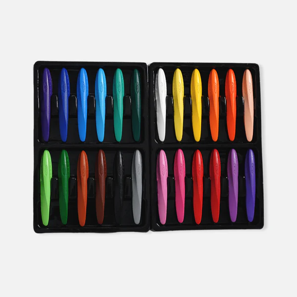 Y-Plus+ Triangular Peanut 24 Pcs Crayon image 2