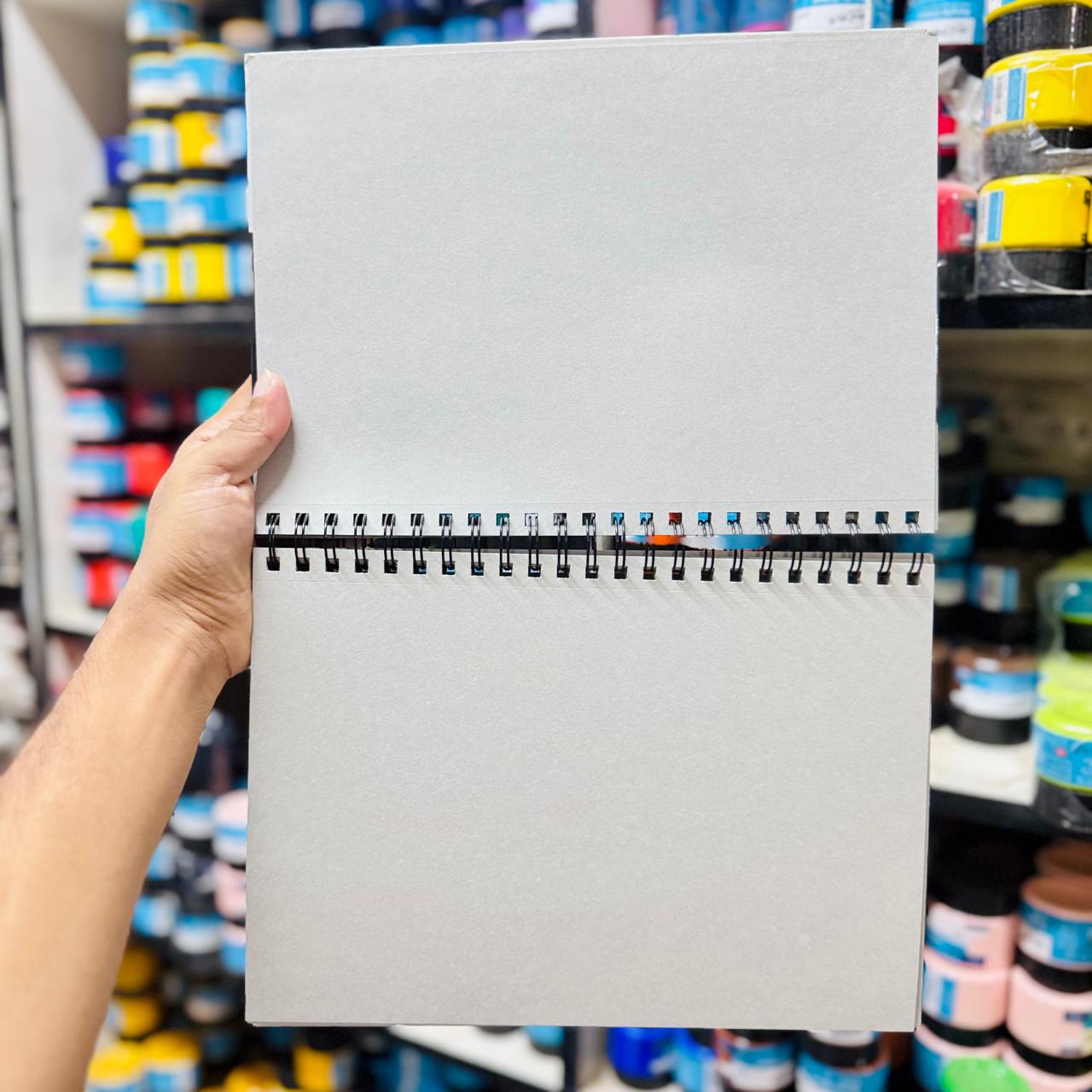 Brustro Grey Sketchbook Toned Paper A4 – 120gsm | 60 Sheets image 3
