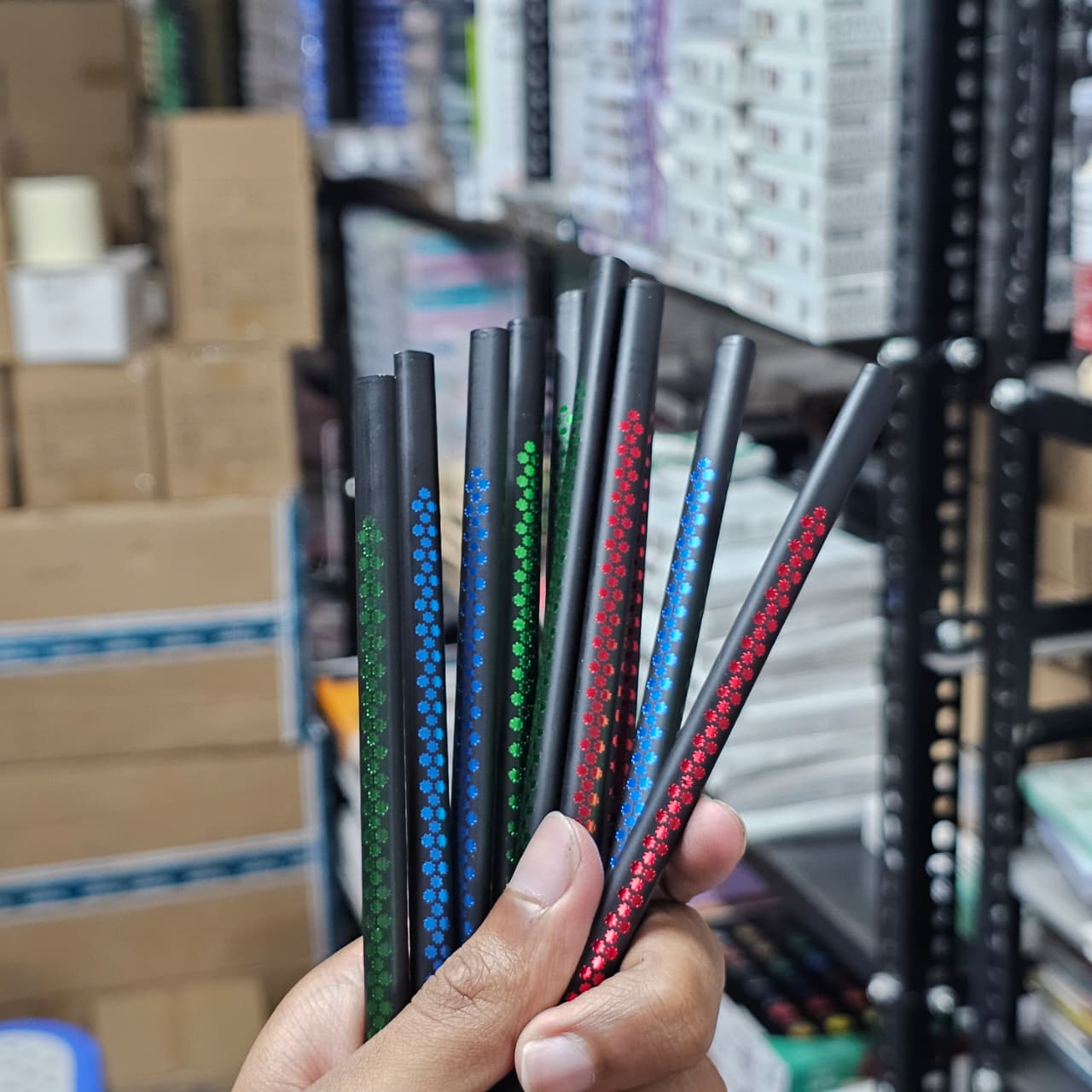 Doms Fusion X-Tra Super Dark Pencil Set – 10 Pcs with Free 1 Eraser and 1 Sharpener image 3