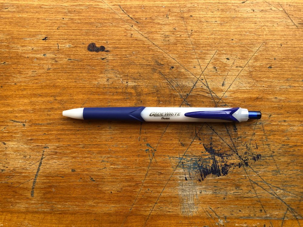 Pentel Glide Ball Point pen (1.0mm) -  Blue Ink - 1 Pcs - BX910-C image 2