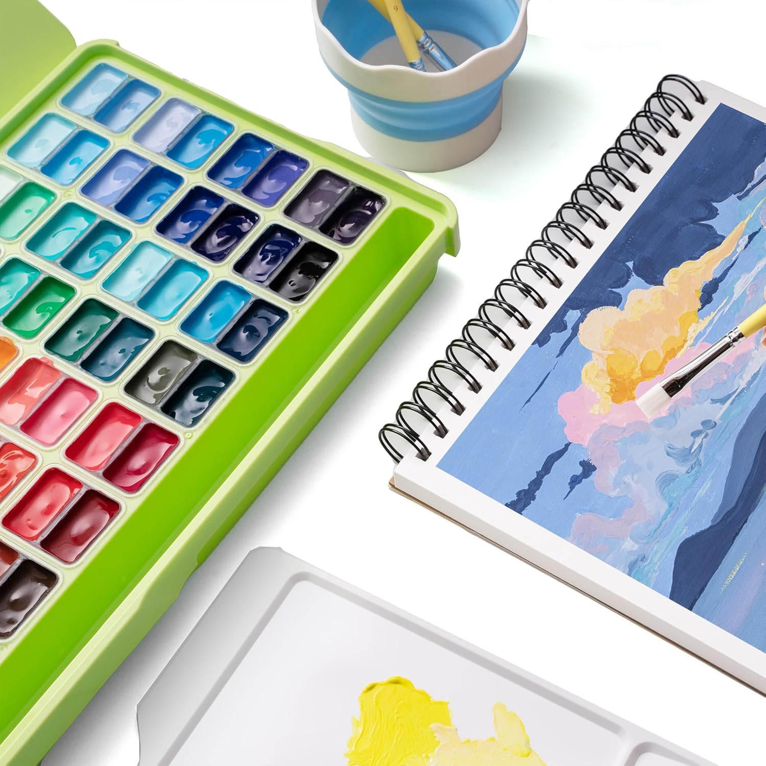 HIMI Twin Cup Jelly Gouache Paint Set 12ml 72 Colors image 5