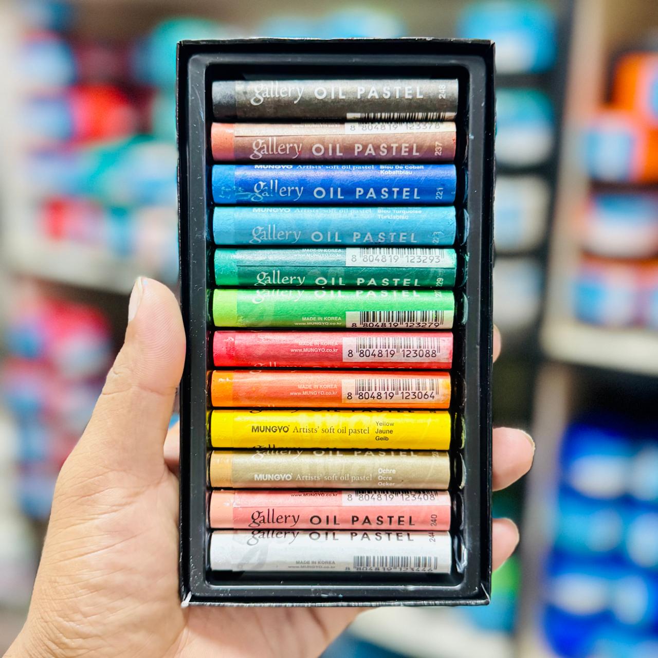 Mungyo Gallery Artists Soft Oil Pastels 12 Colour Assorted image 2