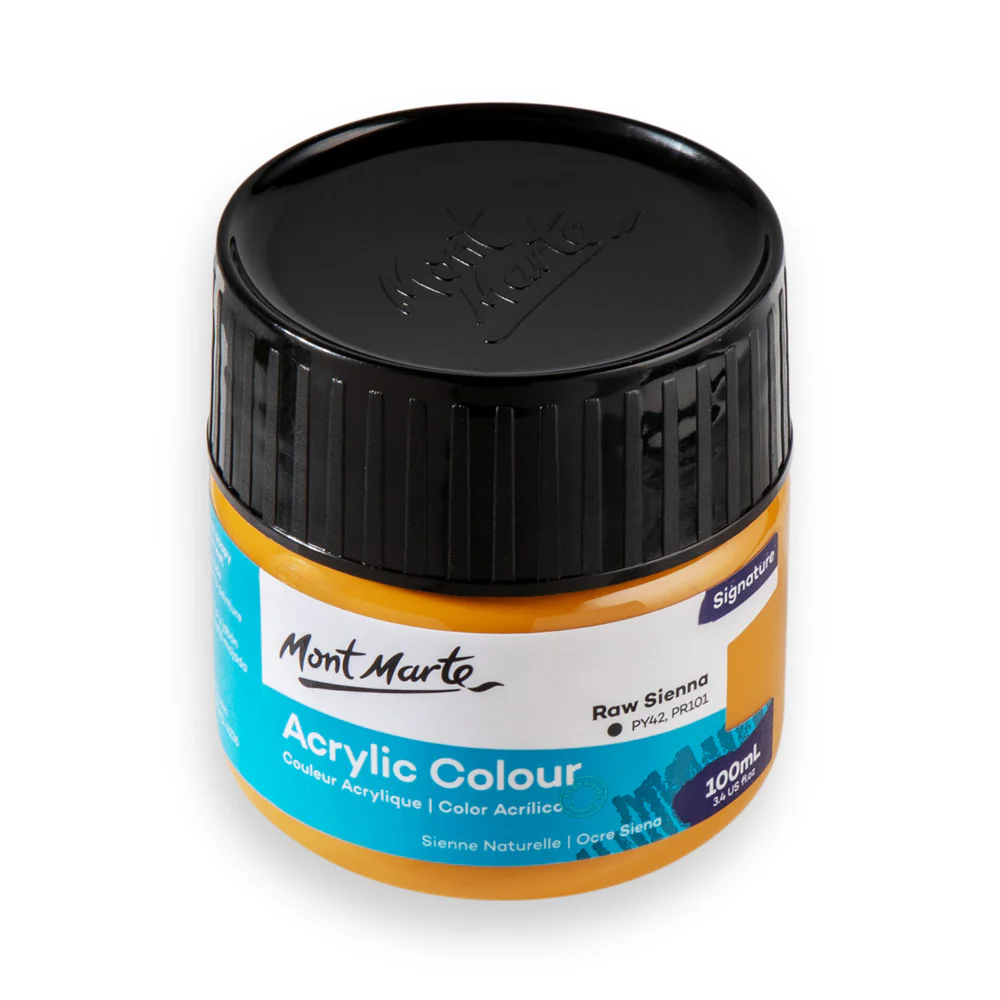 Mont Marte Acrylic Colour Paint 100ml Raw Sienna image 2