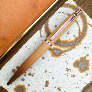 Sheaffer VFM 9428 Coffee Edition Matt Brown Ballpoint Pen with Regal Brown PVD image 3