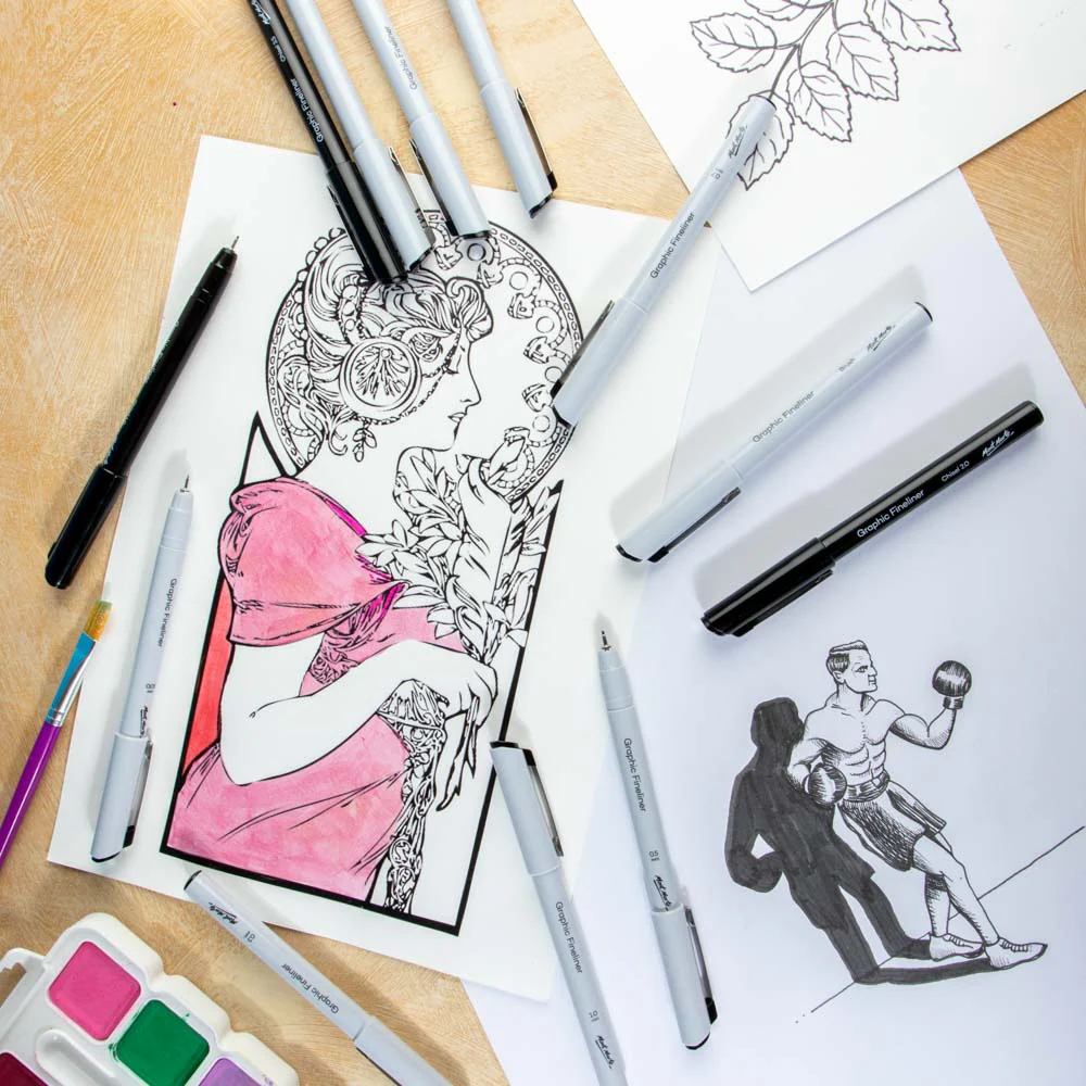 Mont Marte Technical Drawing Pens 12pc image 2