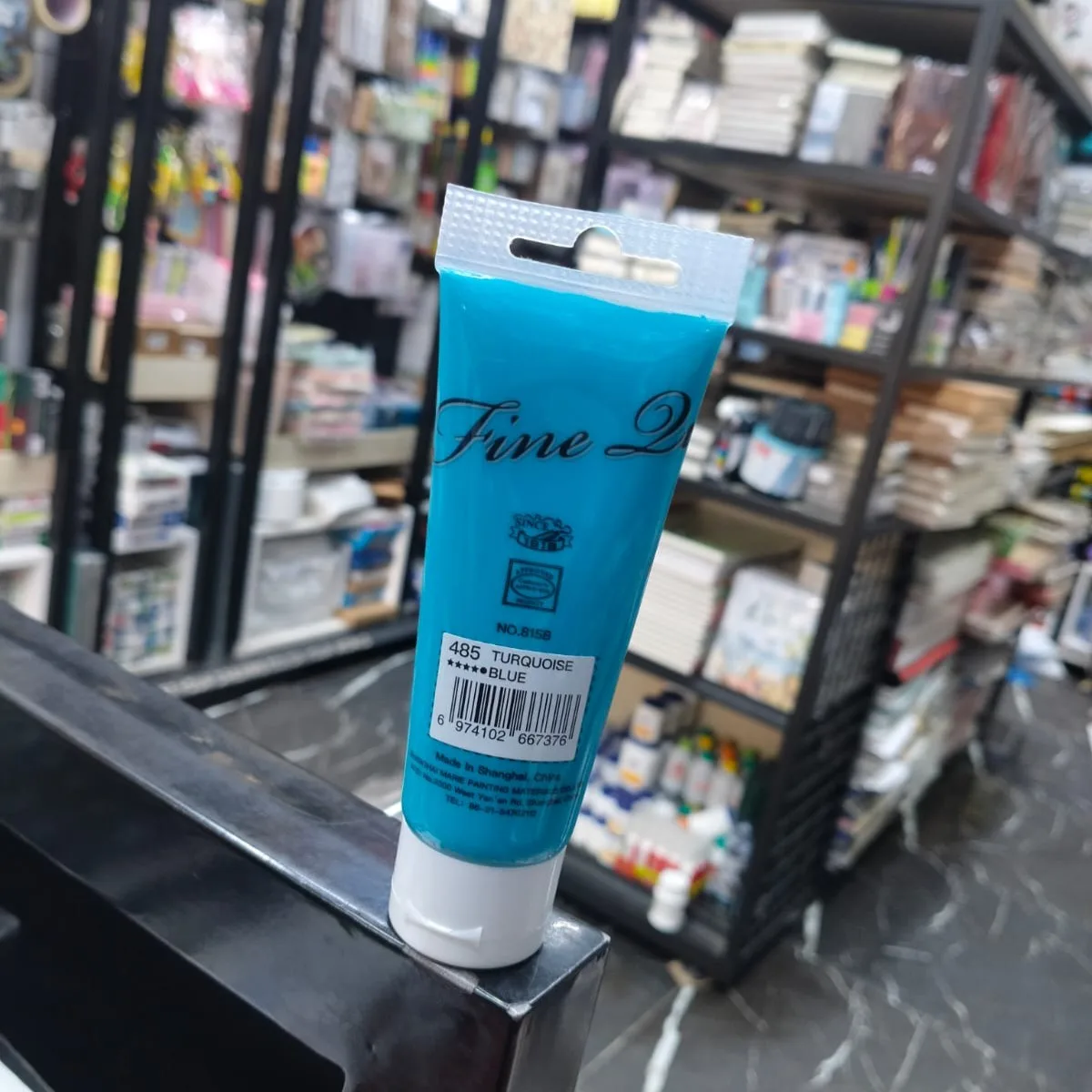  Maries Acrylic Colour Paint 75ml- Turquise Blue image 2