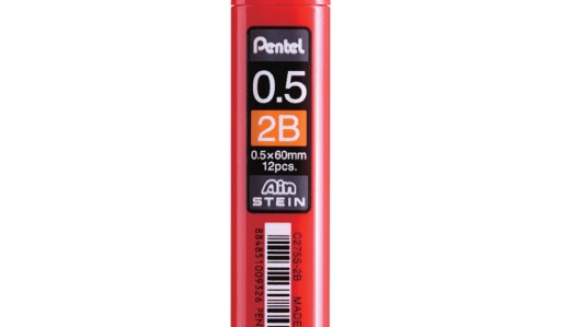 Pentel Ain Stein Pencil Lead (0.5mm) 2B 12 Pcs - C275S-2BX image 4