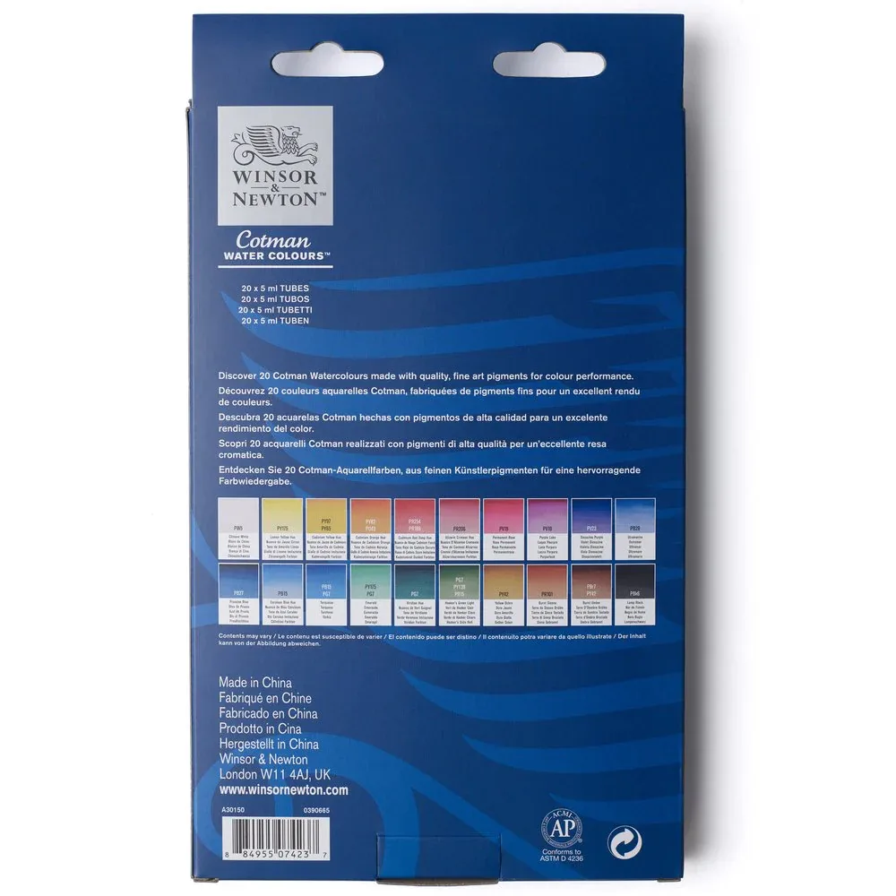 Winsor&Newton Cotman Watercolour Set  Cotman Watercolour Set 20x5ml image 4