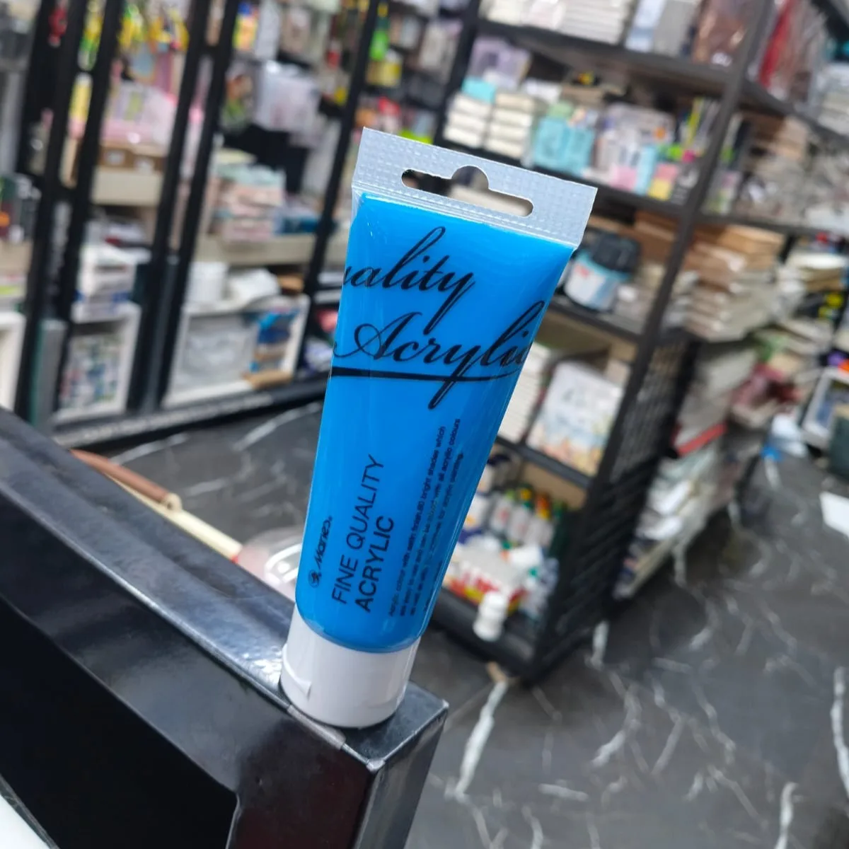 Maries Acrylic Colour Paint 75ml- Sky Blue image 1