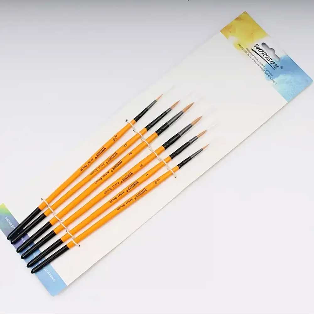 Worison Detail Paint Brush Set 6pcs image 2
