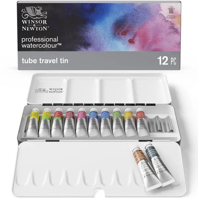Winsor&Newton Professional Watercolour Set  Tube Travel Tin - 12x5ml image 6