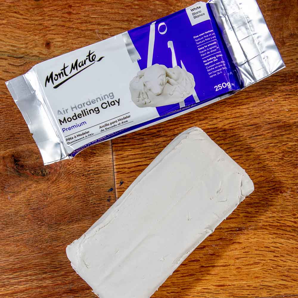Mont Marte Air Hardening Modelling Clay 250g White image 3