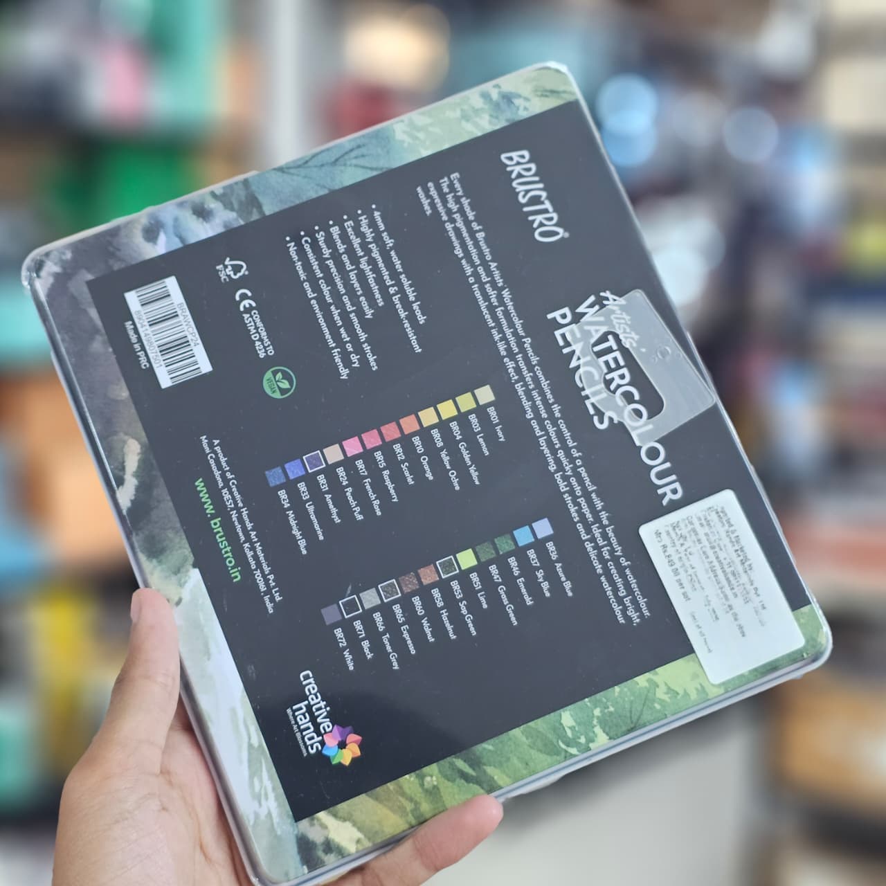Brustro Artists Watercolour Pencil Set – 24 Colors (BRAWCP24) image 2