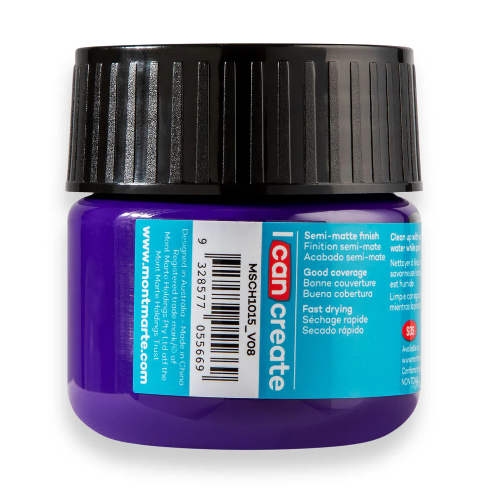 Mont Marte Acrylic Colour Paint 100ml Purple image 3