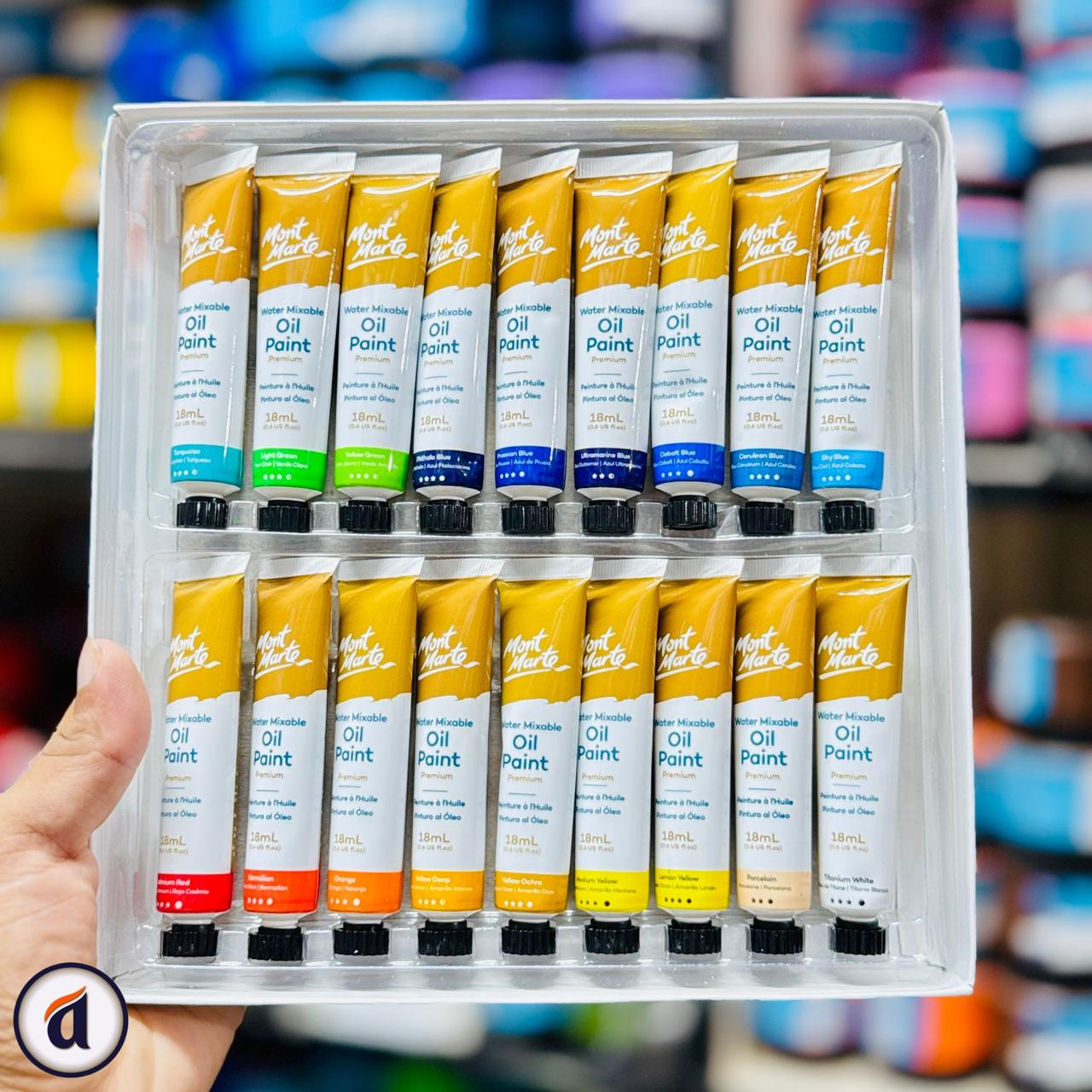 Mont Marte Water Mixable Oil Paint Set 36pc x 18ml image 3