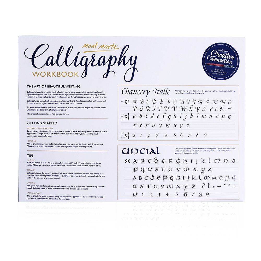 Mont Marte Calligraphy Workbook 22.9x30.5cm 50 Sheet image 4