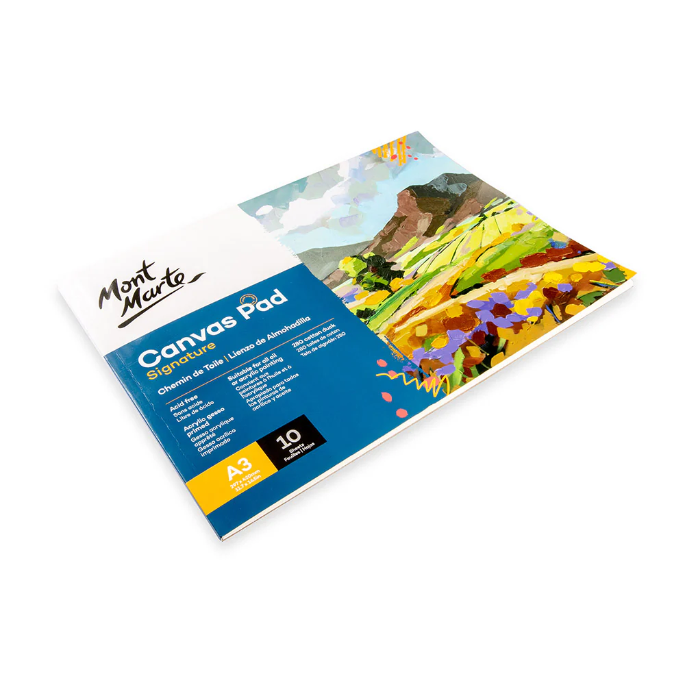 Mont Marte Canvas Pad A3 10 Sheet (11.7x16.5in) image 2