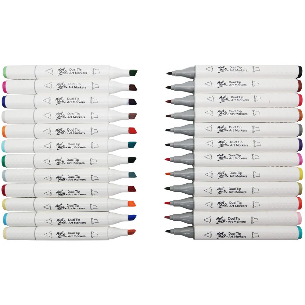 Mont Marte Dual Tip Art Markers 24pc image 4