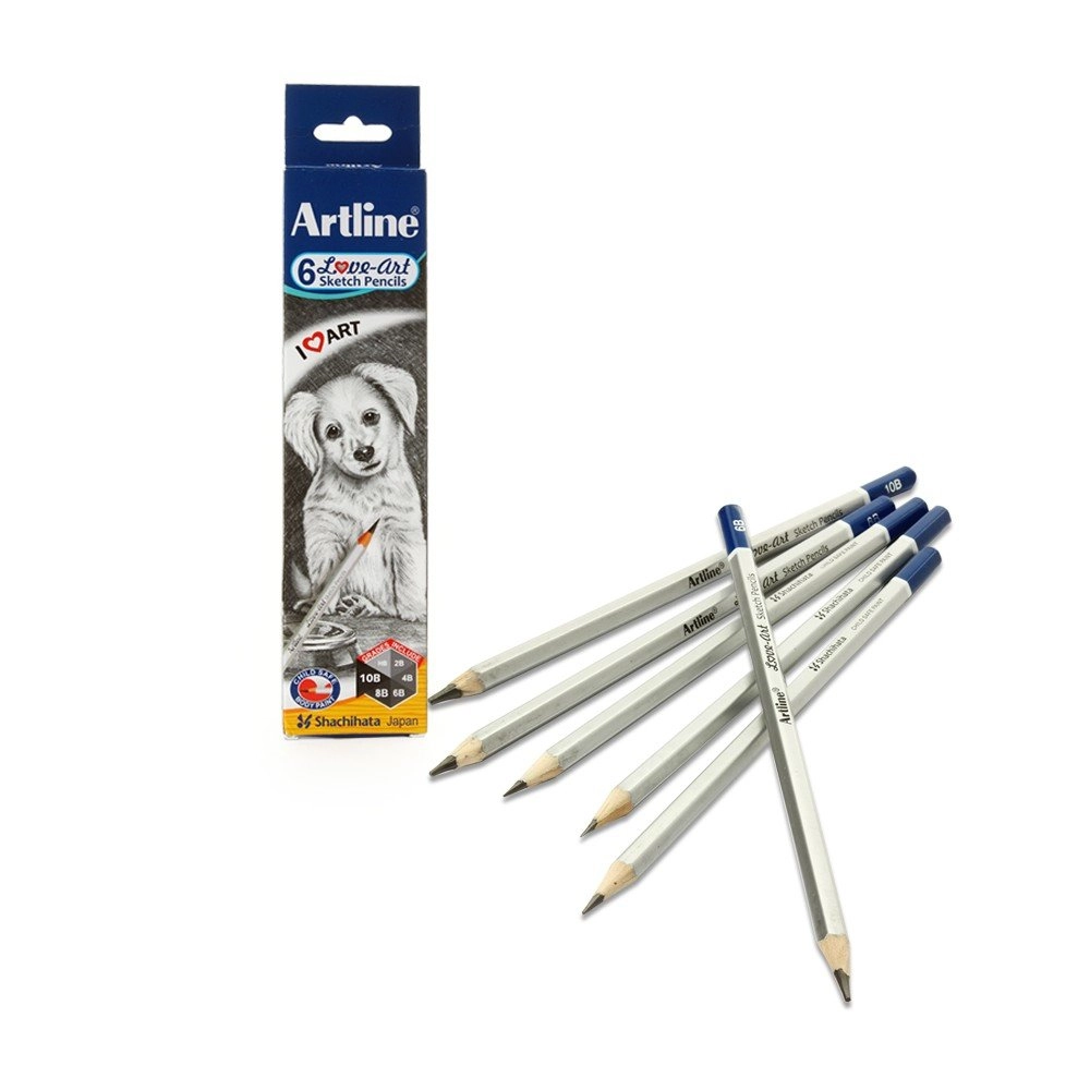 Artline Love Art Sketch Pencils Set image 2