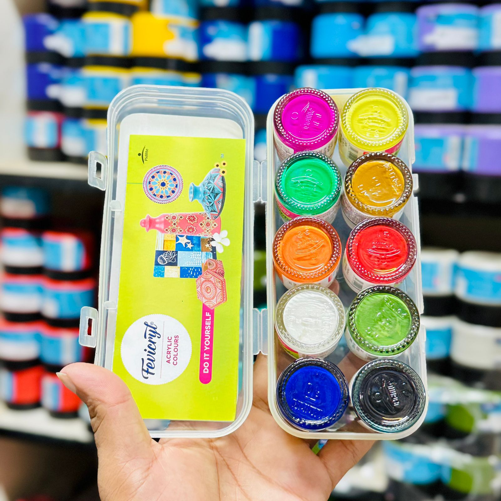 Fevicryl Acrylic Colour Sunflower Kit 10 Shades image 2