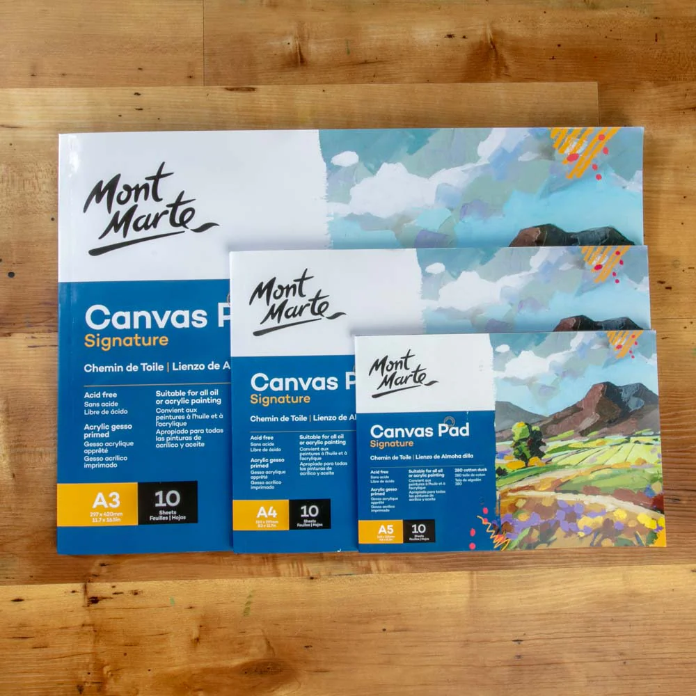 Mont Marte Canvas Pad A4 10 Sheet (8.3x11.7in) image 7