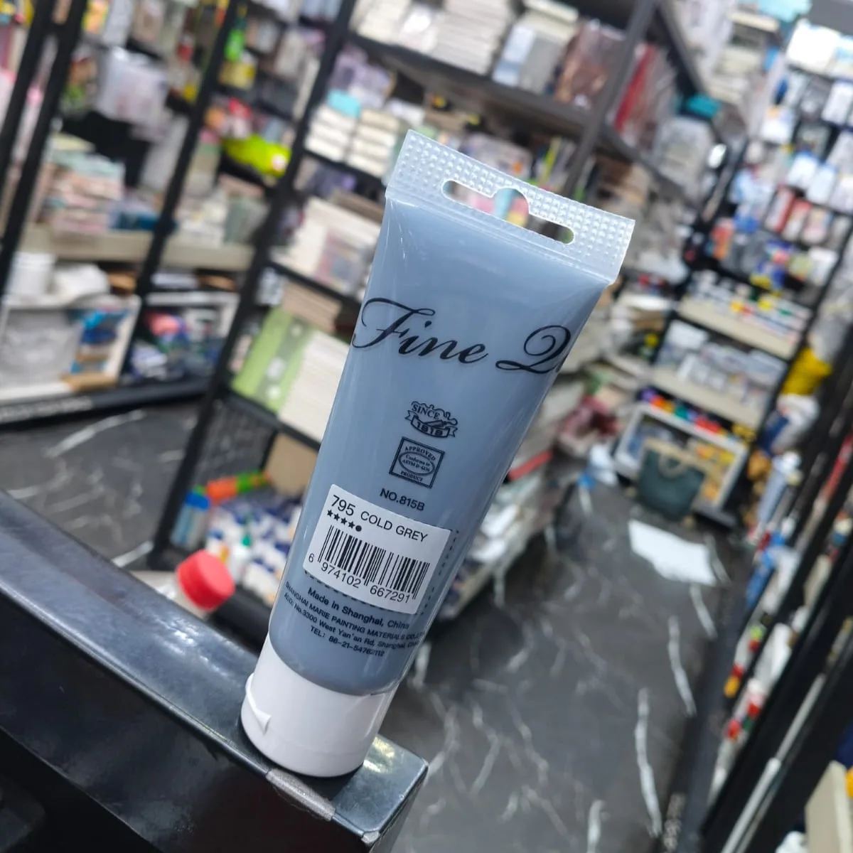 Maries Acrylic Colour Paint 75ml- Cold Grey image 2