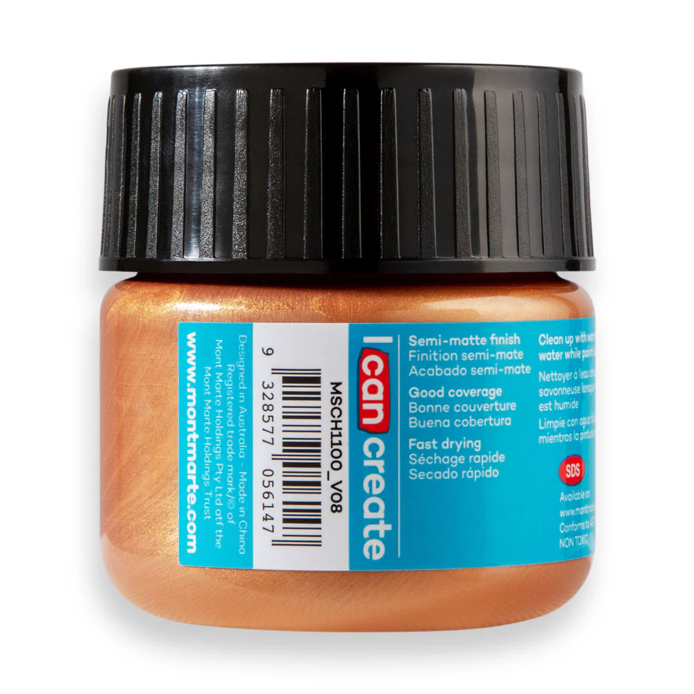 Mont Marte Acrylic Colour Paint 100ml Bronze image 3