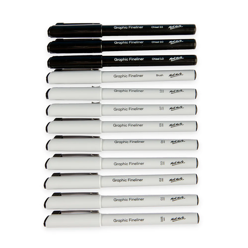 Mont Marte Technical Drawing Pens 12pc image 7