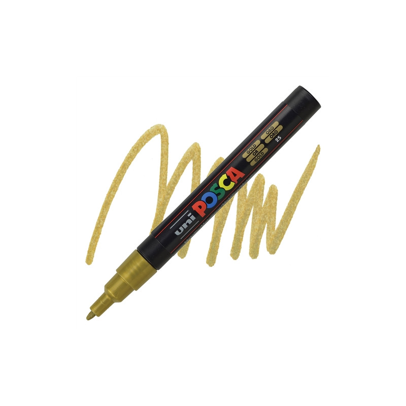 Uni Posca Marker Gold 1.3mm [1pes] image 3