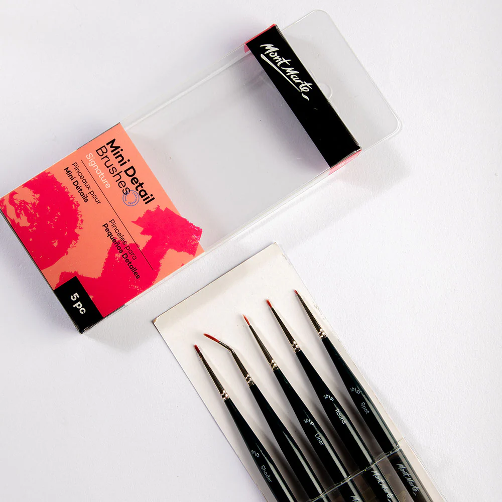 Mont Marte Mini Detail Brushes 5pc image 3