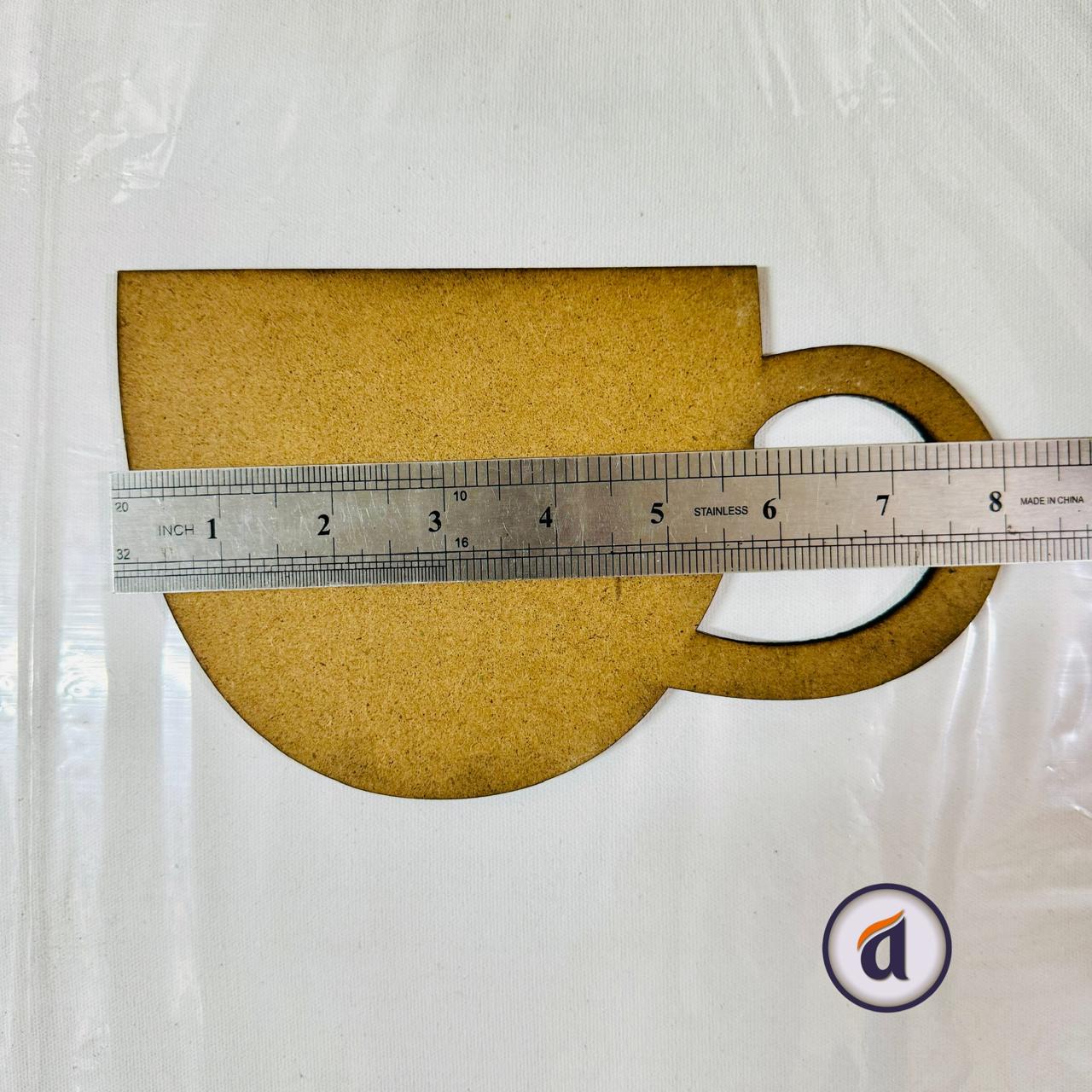 Tea Cup MDF Board 8 inch image 2