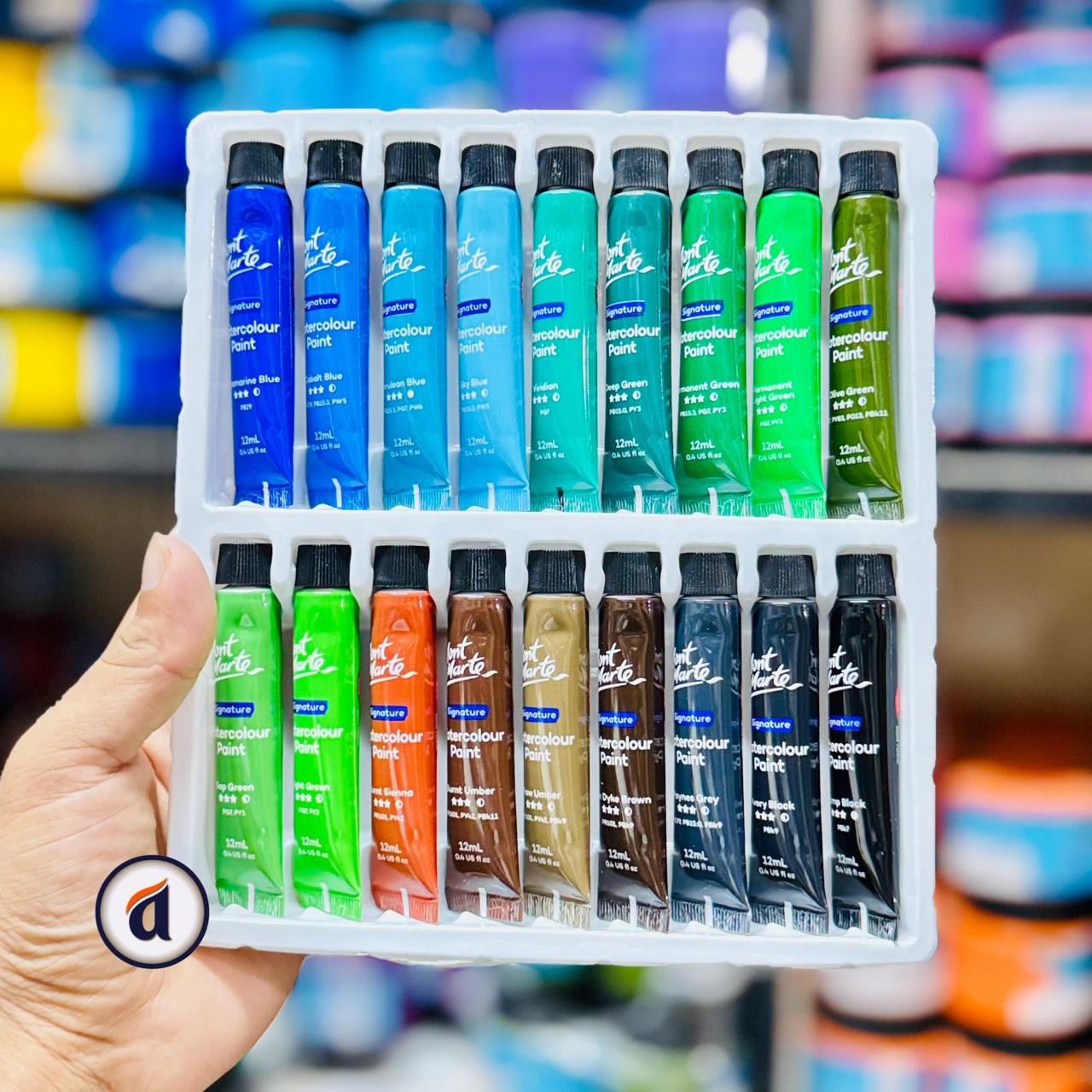 Mont Marte Watercolour Paint Set 36pc x 12ml image 3
