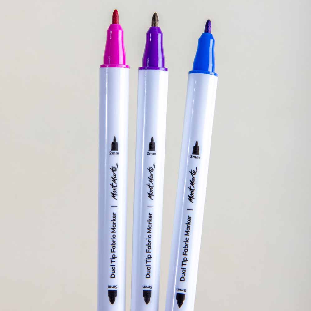 Mont Marte Dual Tip Fabric Markers 12pc image 4