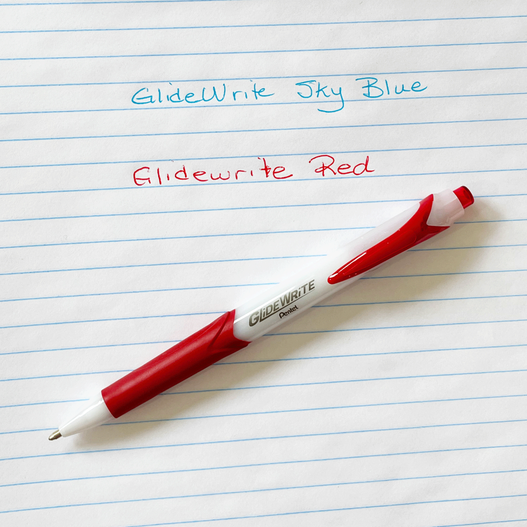 Pentel Glide Ball Point pen Red Ink (1.0mm) - 1 Pcs - BX910-B image 2