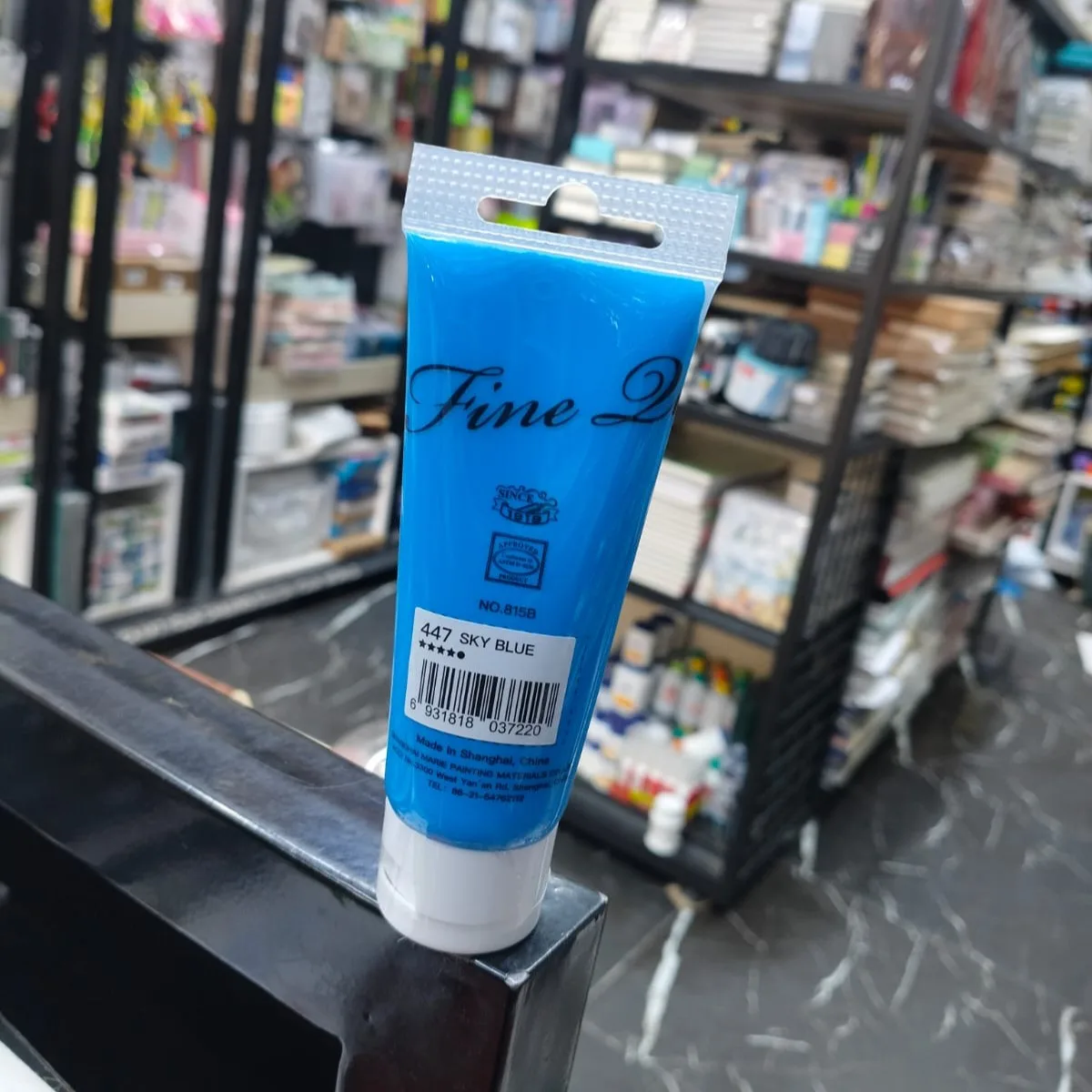 Maries Acrylic Colour Paint 75ml- Sky Blue image 2