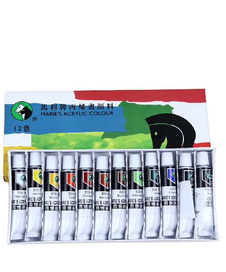 Maries Acrylic Colour Paint Set 12ml 12pc image 4