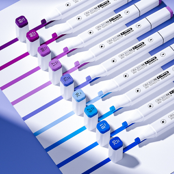 Guangbo Double Headed  Marker Pens 36pc image 3