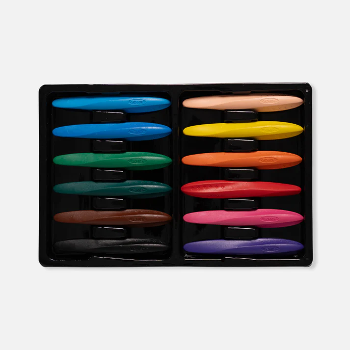 Y-Plus+ Triangular Peanut 12 Pcs Crayon image 2