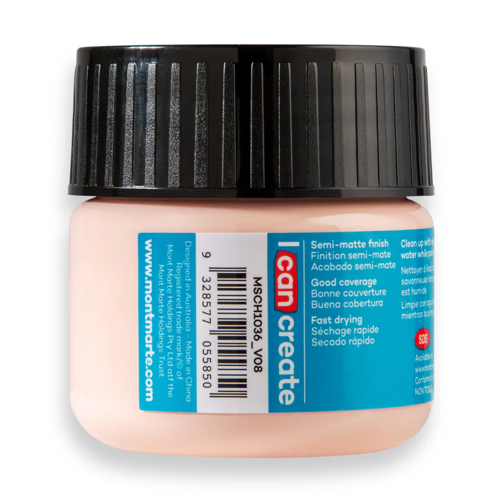 Mont Marte Acrylic Colour Paint 100ml Yellow Pink image 3